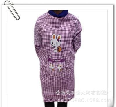 【廠家供應(yīng) 棉布圍裙 小格子白兔圍裙 圍裙定做】價格,廠家,圖片,圍裙,蒼南縣泰瑞無紡布制袋廠-