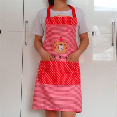 供應出口韓國韓版廚房日本時尚雙層純棉圍裙