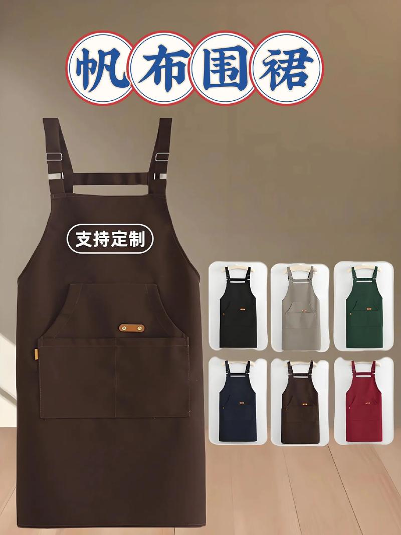 簡約時尚 餐飲專用圍裙，廚房與職場的全能伴侶